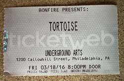 Ticket stub, tags: Ticket - Tortoise / Mind Over Mirrors / Chris Forsyth on Mar 18, 2016 [617-small]
