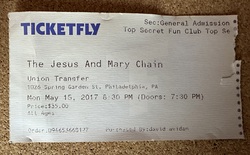 Ticket stub, tags: Ticket - The Jesus and Mary Chain / The Cobbs on May 15, 2017 [626-small]
