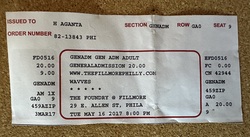 Ticket stub, tags: Ticket - Needle Points / Wavves / Post Animal on May 16, 2017 [630-small]