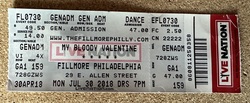 Ticket stub, tags: Ticket - My Bloody Valentine / Heavy Blanket on Jul 30, 2018 [636-small]
