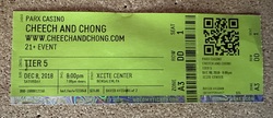 Ticket stub, tags: Ticket - Cheech & Chong on Dec 8, 2018 [642-small]
