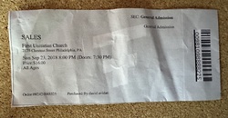Ticket stub, tags: Ticket - SALES / No Vacation / Hana Vu on Sep 23, 2018 [647-small]