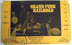 Grand Funk Railroad / ZZ Top / Bubble Puppy on Oct 31, 1969 [937-small]