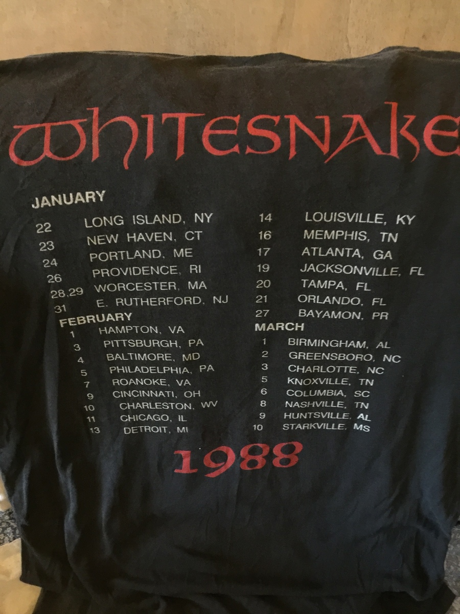 Whitesnake's 1988 Concert & Tour History | Concert Archives