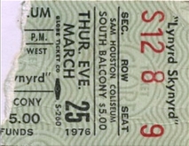 Lynyrd Skynyrd / Outlaws on Mar 25, 1976 [603-small]