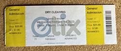 Ticket stub, tags: Ticket - Dry Cleaning / Spirit of the Beehive / Nourished By Time on Feb 1, 2023 [660-small]