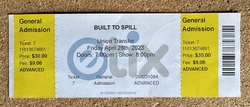 Ticket stub, tags: Ticket - Built to Spill / Prism Bitch / Itchy Kitty on Apr 28, 2023 [662-small]