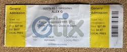 Ticket stub, tags: Ticket - Alex G / Hatchie / Aldo Fisk on Nov 18, 2022 [673-small]