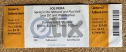 Ticket stub, tags: Ticket - Joe Pera on Jul 17, 2022 [680-small]
