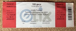 Ticket stub, tags: Ticket - 100 gecs / Tony Velour on Dec 7, 2021 [700-small]