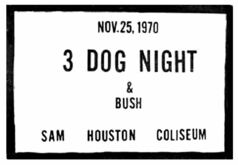 Three Dog Night / Bush on Nov 25, 1970 [743-small]