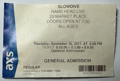 Ticket stub, tags: Ticket - Slowdive / Cherry Glazerr on Nov 16, 2017 [761-small]