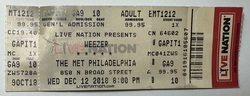 Ticket stub, tags: Ticket - Weezer / Mt. Joy on Dec 12, 2018 [762-small]