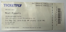 Ticket stub, tags: Ticket - Meat Puppets / Sumo Princess / Stephen Maglio on May 10, 2019 [763-small]