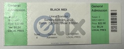 Ticket stub, tags: Ticket - Black Midi / Nnamdï on Apr 3, 2022 [765-small]
