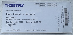 Ticket stub (cancelled), tags: Ticket - Damo Suzuki's Network on May 14, 2019 [801-small]
