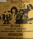 Blue Öyster Cult / Rush / Artful Dodger on Dec 26, 1975 [442-small]