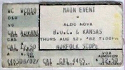 Aldo Nova / Blue Öyster Cult / Kansas on Aug 12, 1982 [900-small]