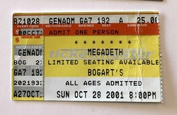Megadeth / Iced Earth on Oct 28, 2001 [232-small]