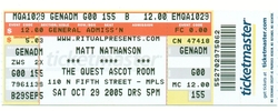 Matt Nathanson on Oct 29, 2005 [259-small]