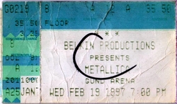 Metallica / Corrosion of Conformity on Feb 19, 1997 [468-small]