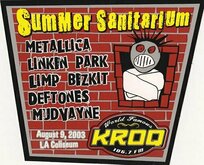 Summer Sanitarium Tour 2003, LA Memorial Coliseum, hosted by KROQ, Metallica / Linkin Park / Mudvayne / Limp Bizkit / Deftones on Aug 9, 2003 [874-small]