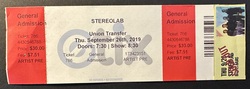 ticket stub, tags: Ticket - Stereolab / Bitchin Bajas on Sep 26, 2019 [045-small]