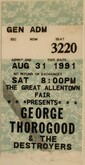 Johnny Winter / George Thorogood & The Destroyers on Aug 31, 1991 [209-small]