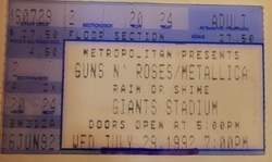 Guns N' Roses / Metallica / Faith No More on Jul 29, 1992 [212-small]