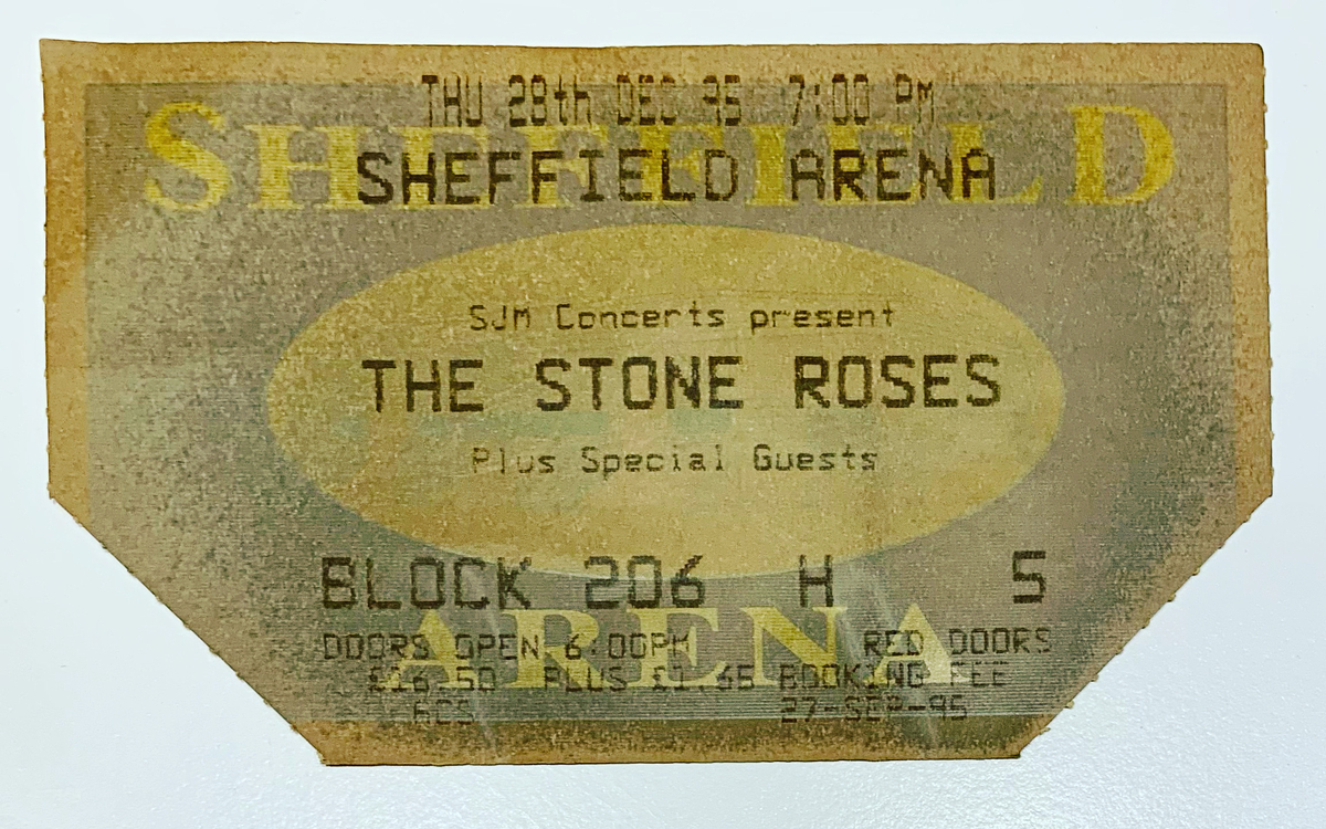 檄レア！THE STONE ROSES 1995年コンサート半券 The Stone Roses's 1995 Concert & Tour History | Concert Archives