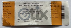 Ticket stub, tags: Ticket - Kurt Vile & The Violators / Sun Ra Arkestra on Jun 4, 2022 [377-small]