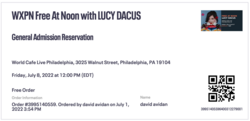 Ticket stub (digital), tags: Ticket - Lucy Dacus on Jul 8, 2022 [511-small]
