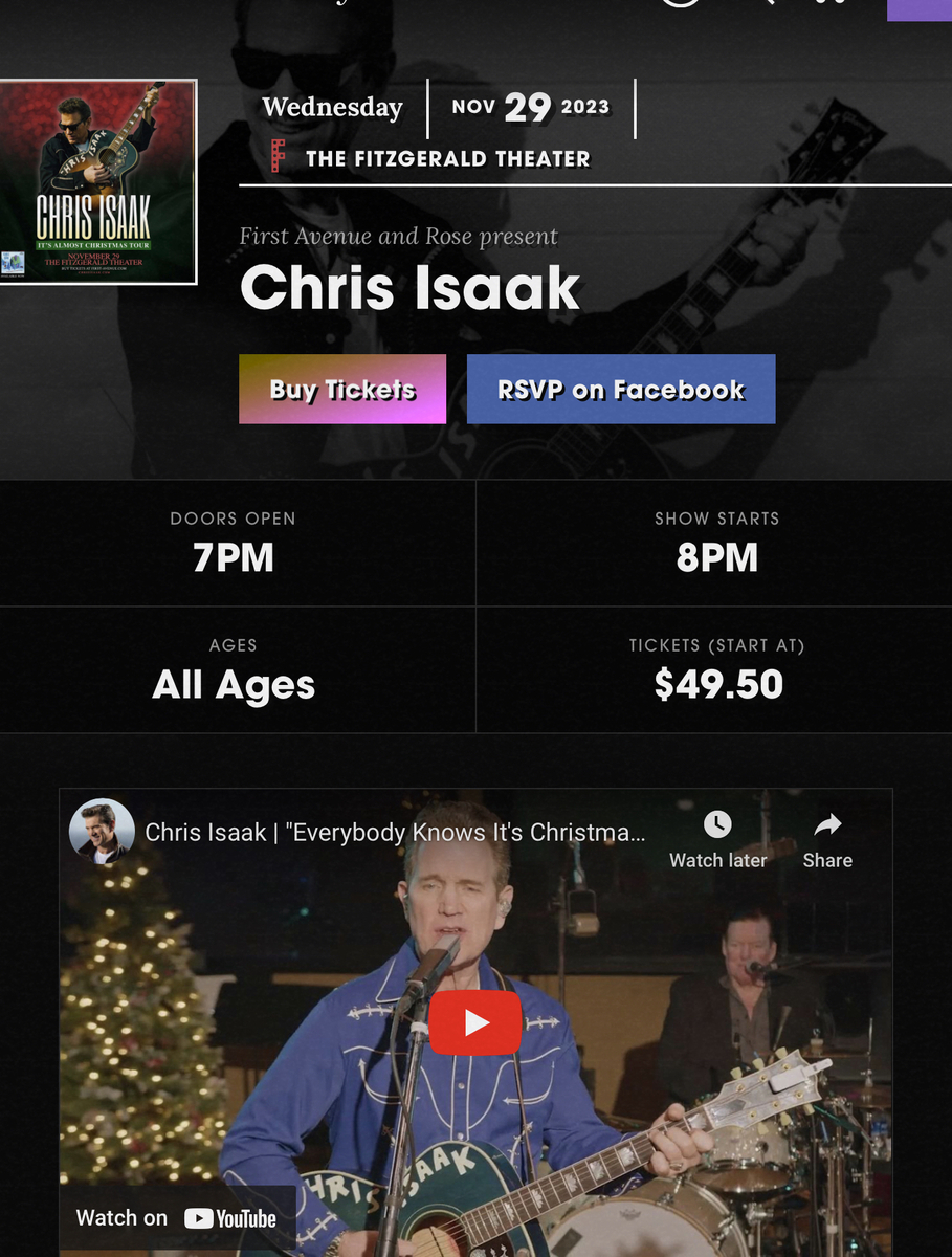 Chris Isaak Concert & Tour History (Updated for 2023) Concert Archives Chris Isaak Concert & Tour History (Updated for 2023) Concert Archives