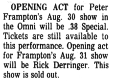 Peter Frampton / .38 Special on Aug 30, 1977 [386-small]