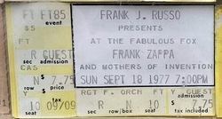 Frank Zappa / The Mothers Of Invention on Sep 18, 1977 [404-small]