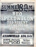 Summer jam 1982 Arrowhead Kansas City MO., REO Speedwagon / Ted Nugent / Rainbow / John Cougar Mellencamp on Aug 15, 1982 [758-small]