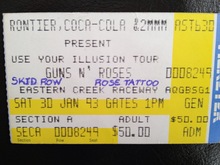 Guns N' Roses  / Skid Row / Rose Tattoo on Jan 30, 1993 [917-small]