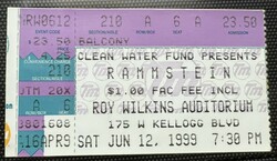 Rammstein / Soulfly / Mindless Self Indulgence on Jun 12, 1999 [709-small]