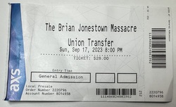 Ticket stub, tags: Ticket - The Brian Jonestown Massacre / Emily Robb on Sep 17, 2023 [954-small]