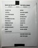 Death Cab for Cutie/The Postal Service setlist, tags: Setlist - The Postal Service / Death Cab for Cutie / Warpaint on Sep 21, 2023 [955-small]