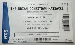 Ticket stub, tags: Ticket - The Brian Jonestown Massacre / Laveda on Sep 20, 2023 [961-small]