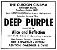 Deep Purple / Alice / Reflection on Jan 24, 1970 [361-small]