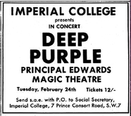 Deep Purple / Principal Edwards / Magic Theatre on Feb 24, 1970 [362-small]
