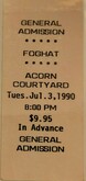 The Blissters / The Armadillos / Foghat on Jul 3, 1990 [815-small]