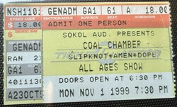 Coal Chamber / Slipknot / Amen / Dope on Nov 1, 1999 [116-small]