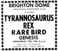 Tyrannosaurus Rex / Rare Bird / Genesis on Feb 18, 1970 [633-small]