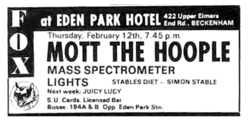 Mott the Hoople / Mass Spectrometer on Feb 12, 1970 [660-small]