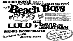 The Beach Boys / Lulu / David And Jonathan / Sounds Incorporated / The Golden Brass / Jerry Stevens on Nov 6, 1966 [826-small]
