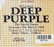 Deep Purple / Pan Ram on Mar 9, 1996 [936-small]