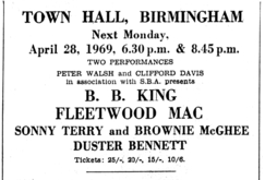 B.B. King / Fleetwood Mac / Sonny Terry & Brownie McGhee / Duster Bennett on Apr 28, 1969 [158-small]